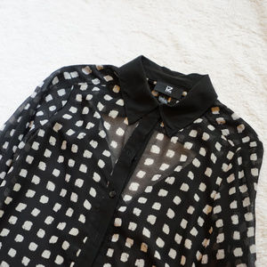 Sheer Business Long Sleeve Top